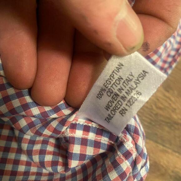 J hilburn mens checkered dress shirt - Picture 5 of 7